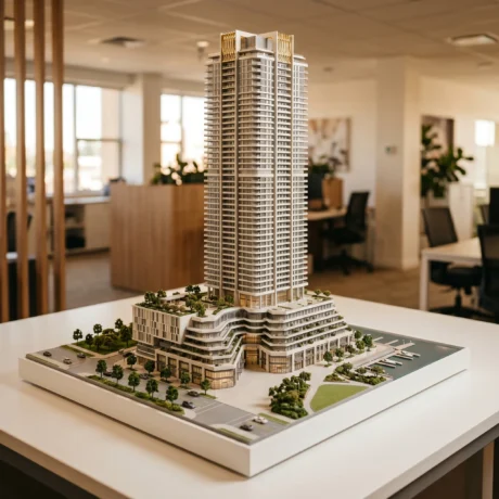 Architectural scale model of Sialkot Central by ABS Developers