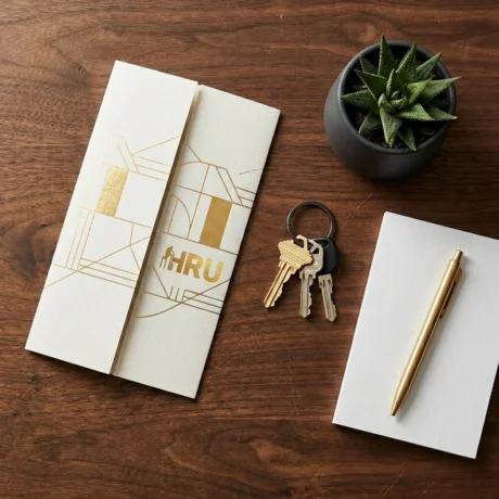 Property brochure, keys, and documents representing Sialkot Central payment plan